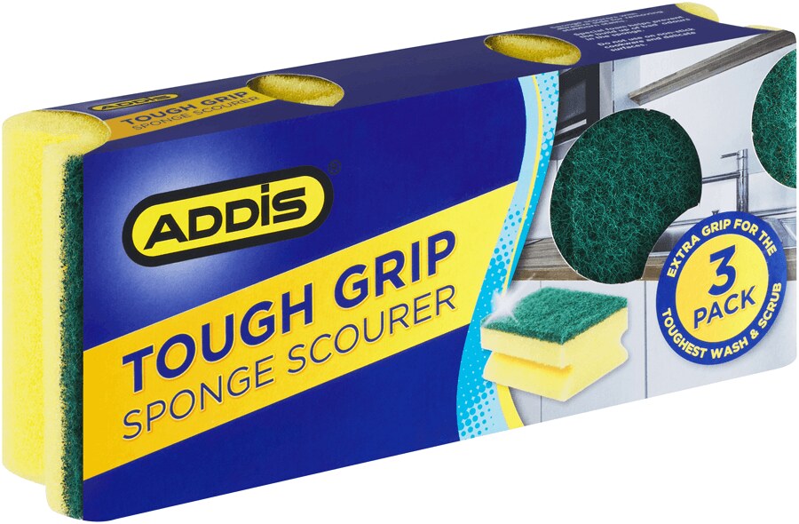 Addis - Tough Grip Sponge Scourers
