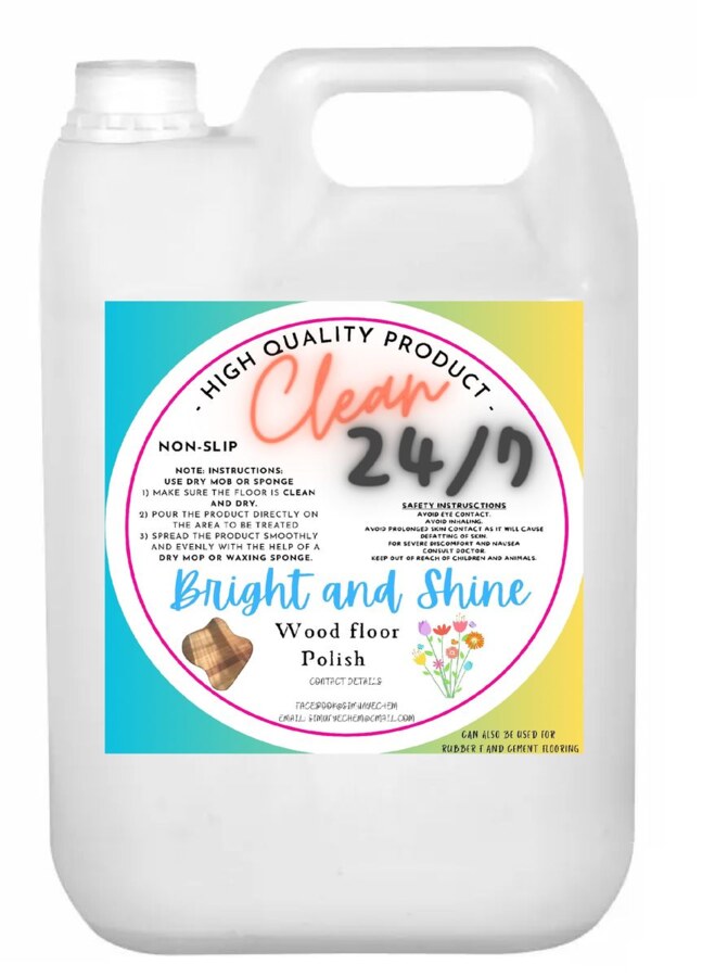 Bright and Shine Wood Floor Polish 5LT