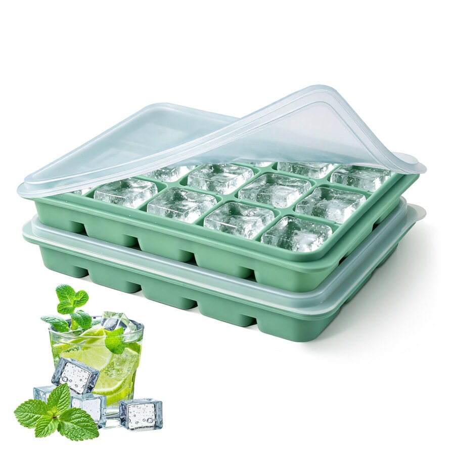 Creative Cooking Silicone Pop-Out Ice Tray - Set of 2