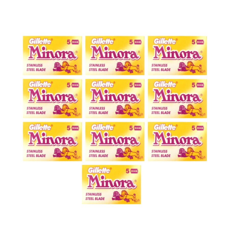 Gillette Minora Double Edge Blades 100 Blades 20 x 5