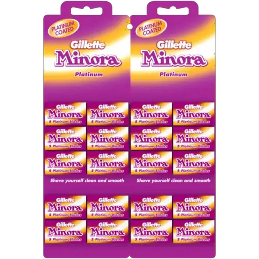 Gillette Minora Platinum Double Edge Blades - 3 Pack (3 x 5)