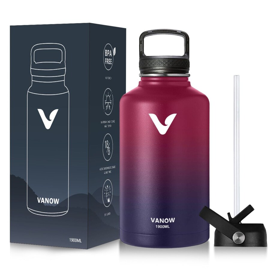 VANOW 1.2L Leak Proof Water Stainless Steel Double Wall Flask Water Bottle